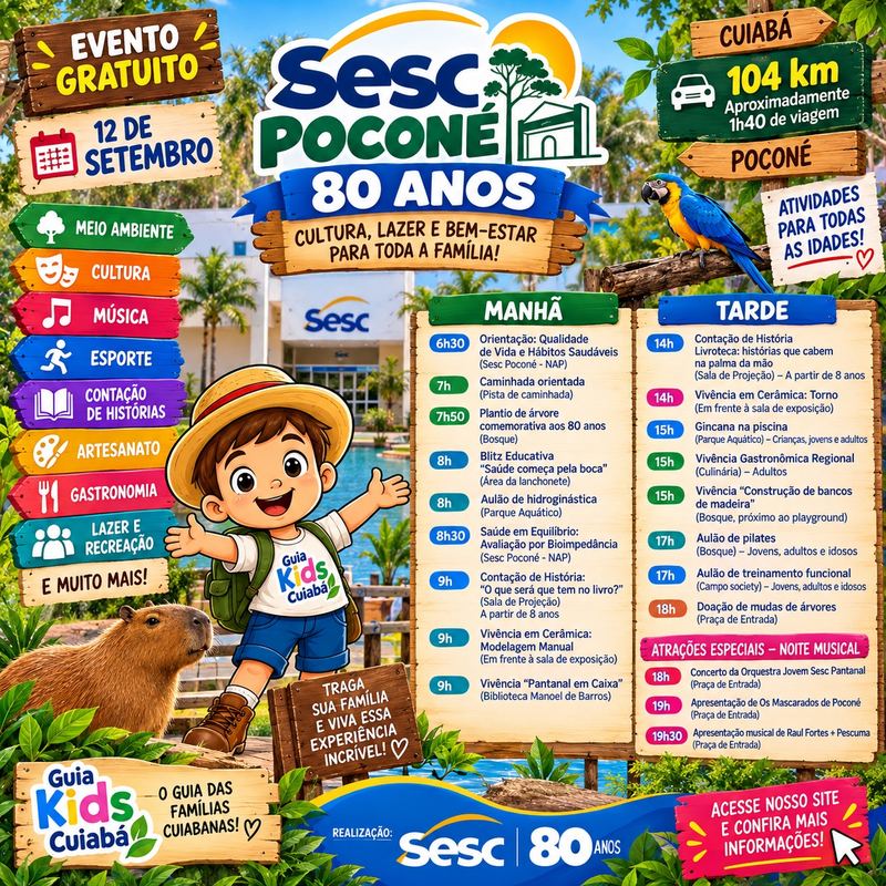 Sesc 80 anos - Sesc Pantanal