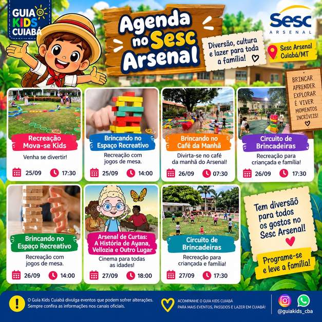 Agenda no Sesc Arsenal