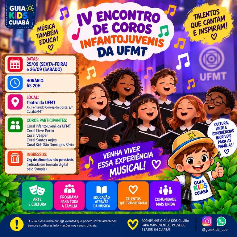 IV Encontro de Coros Infantojuvenis da UFMT!