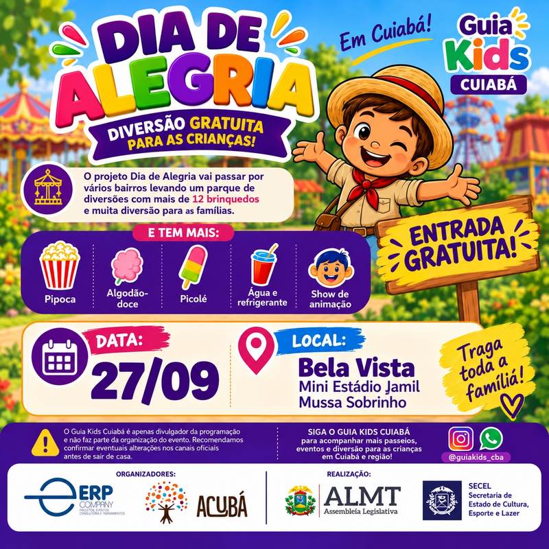 Dia de alegria em Cuiabá