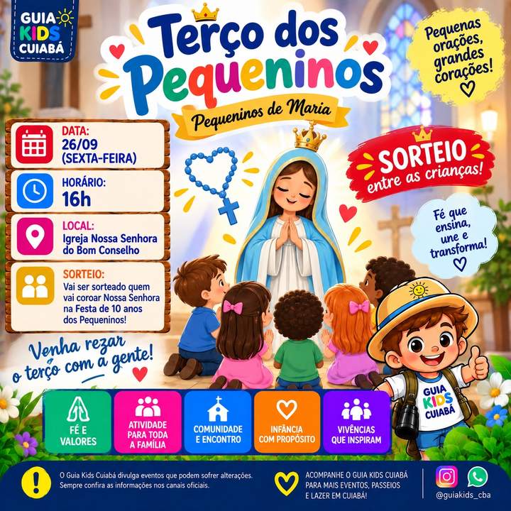 Terço dos Pequeninos em Cuiabá!